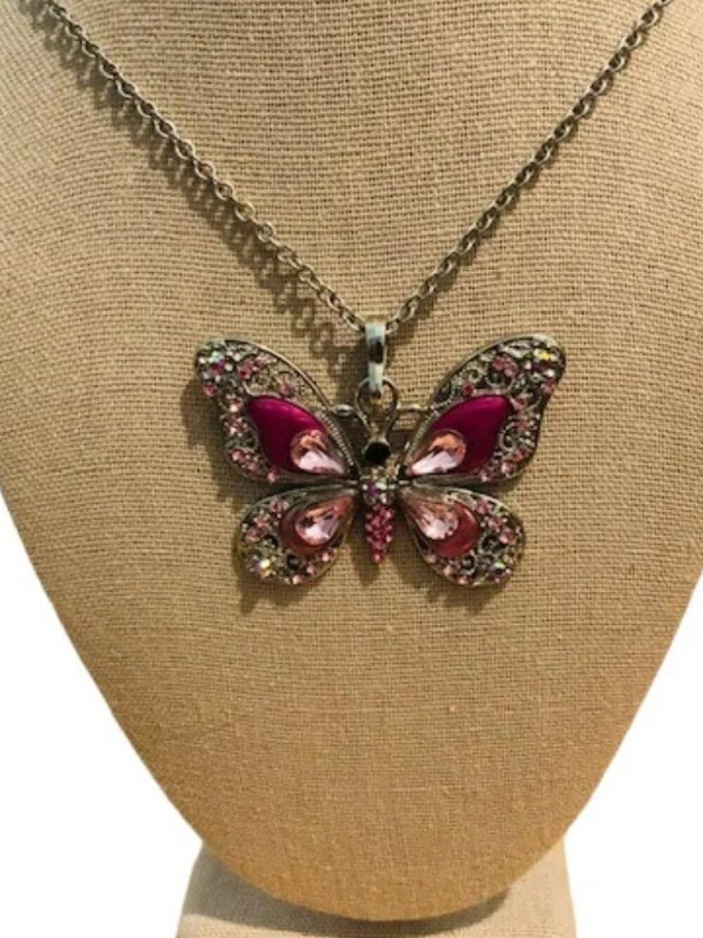 Amazing Grace Butterfly Pendant Necklace